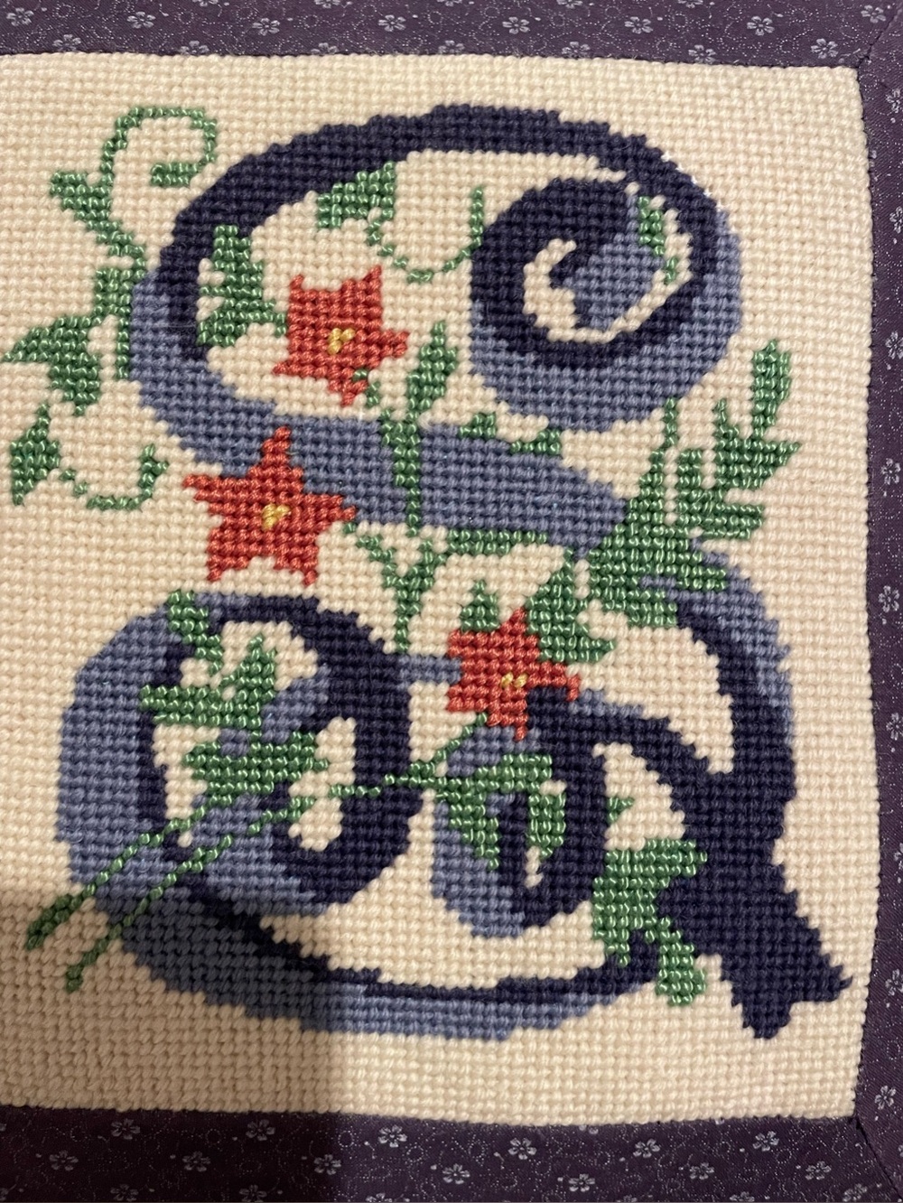 Beautiful Needlepoint Pillow